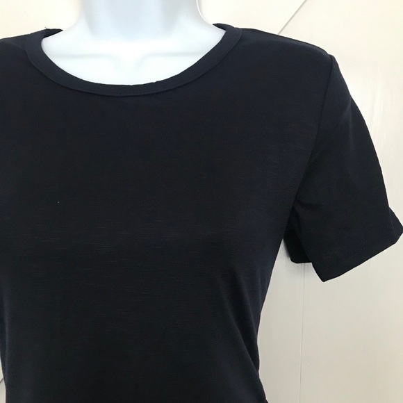 Navy blue crew neck t shirt dress - Picture 4 of 5